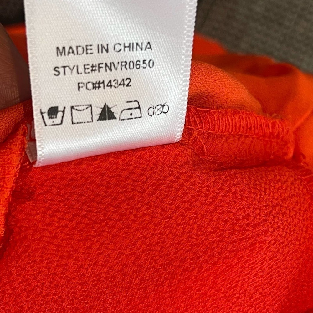 Vici Strapless Wide Leg Jumpsuit Red Orange Women's Size Xs Nwot — image 5 of 8